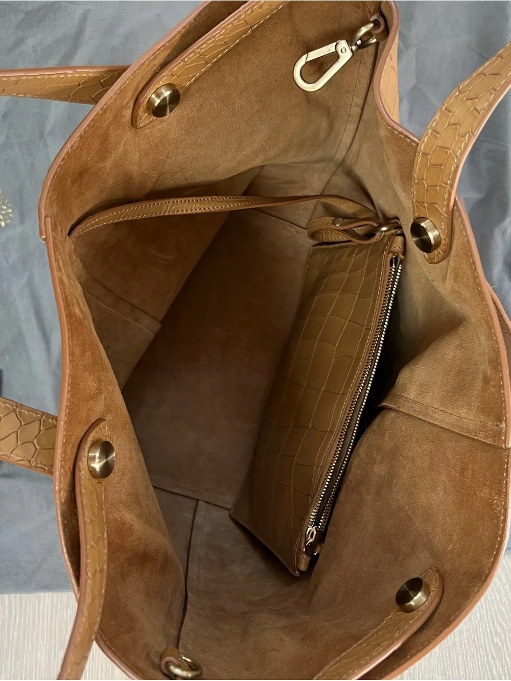 Mulberry Croc-Embossed Leather Kite Tote - Picture 4 of 7